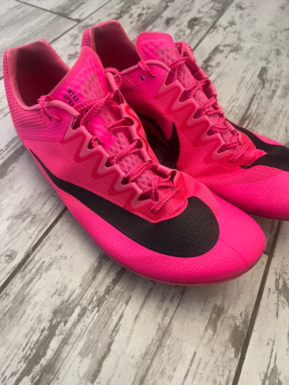 Nike Men's Hot Pink Sprint Spikes